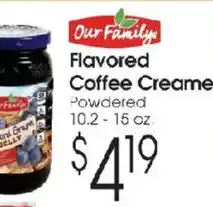Family Fare Our Family Flavored Coffee Creamer offer