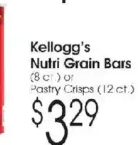 Family Fare Kellogg's Nutri Grain Bars offer