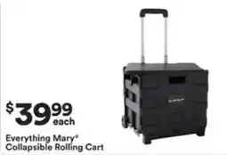 Michaels Everything Mary Collapsible Rolling Cart offer