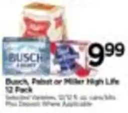 Tops Busch Pabst or Miller High Life offer