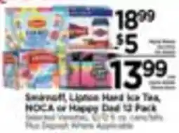 Tops Snapple Lipone Hard Ice Tea, NOCA or Happy Dad 12 Pack offer