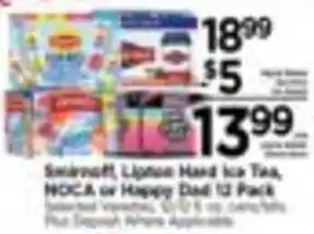 Snapple Lipone Hard Ice Tea, NOCA or Happy Dad 12 Pack