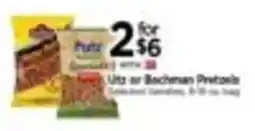 Tops Utz or Bachman Pretzels offer