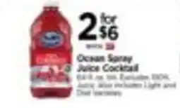 Tops Ocean Spray Juice Cocktail offer
