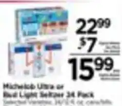 Tops Michelob Ultra or Bud Light Select 24 Pack offer