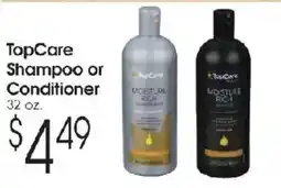 Family Fare TopCare shampoo or conditioner offer