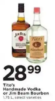 Cub Foods Tito's Handmade Vodka or Jim Beam Bourbon offer