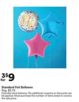 Michaels Standard Foil Balloons offer