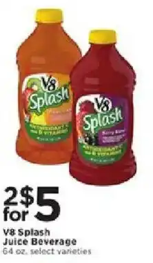 Cub Foods V8 Splash Juice Beverage offer