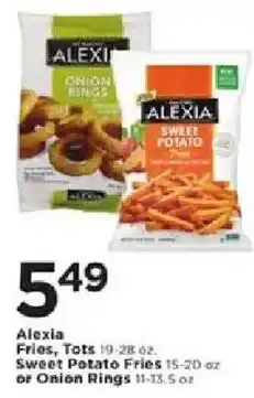 Cub Foods Alexia Fries, Tots or Onion Rings offer