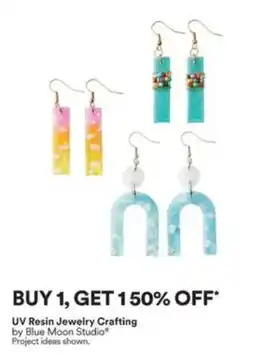 Michaels UV Resin Jewelry Crafting by Blue Moon Studio offer