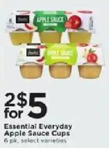 Cub Foods Essential Everyday Apple Sauce Cups offer