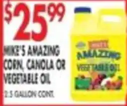 Pioneer Supermarkets Mike's amazing vegetable oil offer