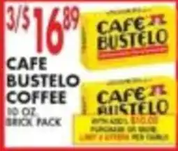 Pioneer Supermarkets Cafe Bustelo coffee offer
