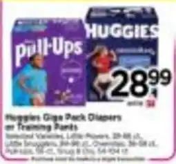 Tops Huggies Giga Pack Diapers or Training Pants offer