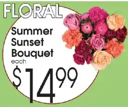 Family Fare Floral summer sunset bouquet offer