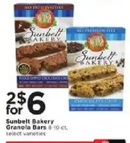 Cub Foods Sunbelt Bakery Granola Bars offer