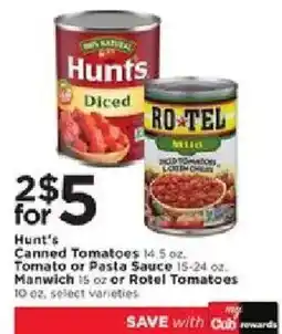 Cub Foods Hunt's Canned Tomatoes offer