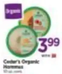Tops Cedar's Organic Hummus offer