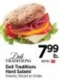 Tops Deli Traditions Hard Salami offer
