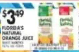 Pioneer Supermarkets Florida's Natural Orange Juice offer