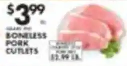 Pioneer Supermarkets Boneless Pork Cutlets offer