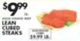 Pioneer Supermarkets Lean Cubed Steaks offer
