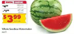 Family Fare Whole Seedless Watermelon offer