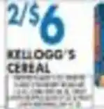 Met Foodmarkets Kellogg's cereal offer