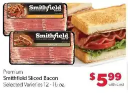 Family Fare Premium Smithfield Sliced Bacon offer