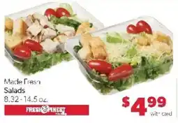 Family Fare Fresh Finest Salads offer