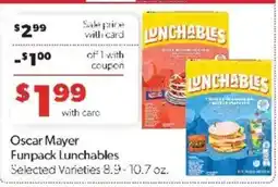 Family Fare Oscar Mayer Funpack Lunchables offer