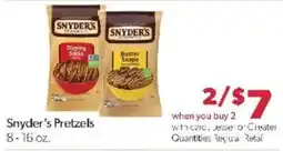 Family Fare Snyder's Pretzels offer