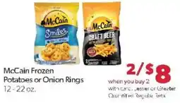 Family Fare McCain Frozen Potatoes or Onion Rings offer