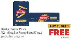 Family Fare Barilla Classic Pasta offer