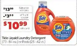Family Fare Tide liquid laundry detergent offer