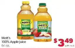 Family Fare Mott's 100% Apple Juice offer