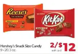 Family Fare Hershey's Snack Size Candy offer