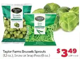 Family Fare Taylor Farms Brussels Sprouts, Snow or Snap Peas offer