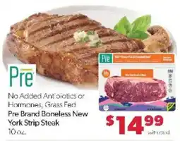 Family Fare Pre Brand Boneless New York Strip Steak offer