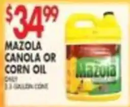 Met Foodmarkets Mazola canola or corn oil offer