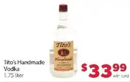 Family Fare Tito's Handmade Vodka offer