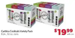 Family Fare Carbliss Cocktails Variety Pack offer