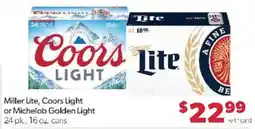 Family Fare Miller Lite, Coors Light or Michelob Golden Light offer