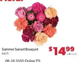 Family Fare Summer Sunset Bouquet offer