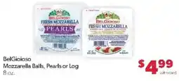 Family Fare BelGioioso Mozzarella Balls, Pearls or Log offer
