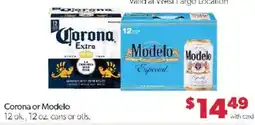 Family Fare Corona or Modelo offer