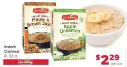 Family Fare Our Family instant oatmeal offer
