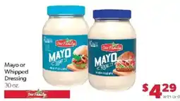 Family Fare Our Family mayo or whipped dressing offer