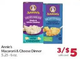 Family Fare Annie's Macaroni & Cheese Dinner offer